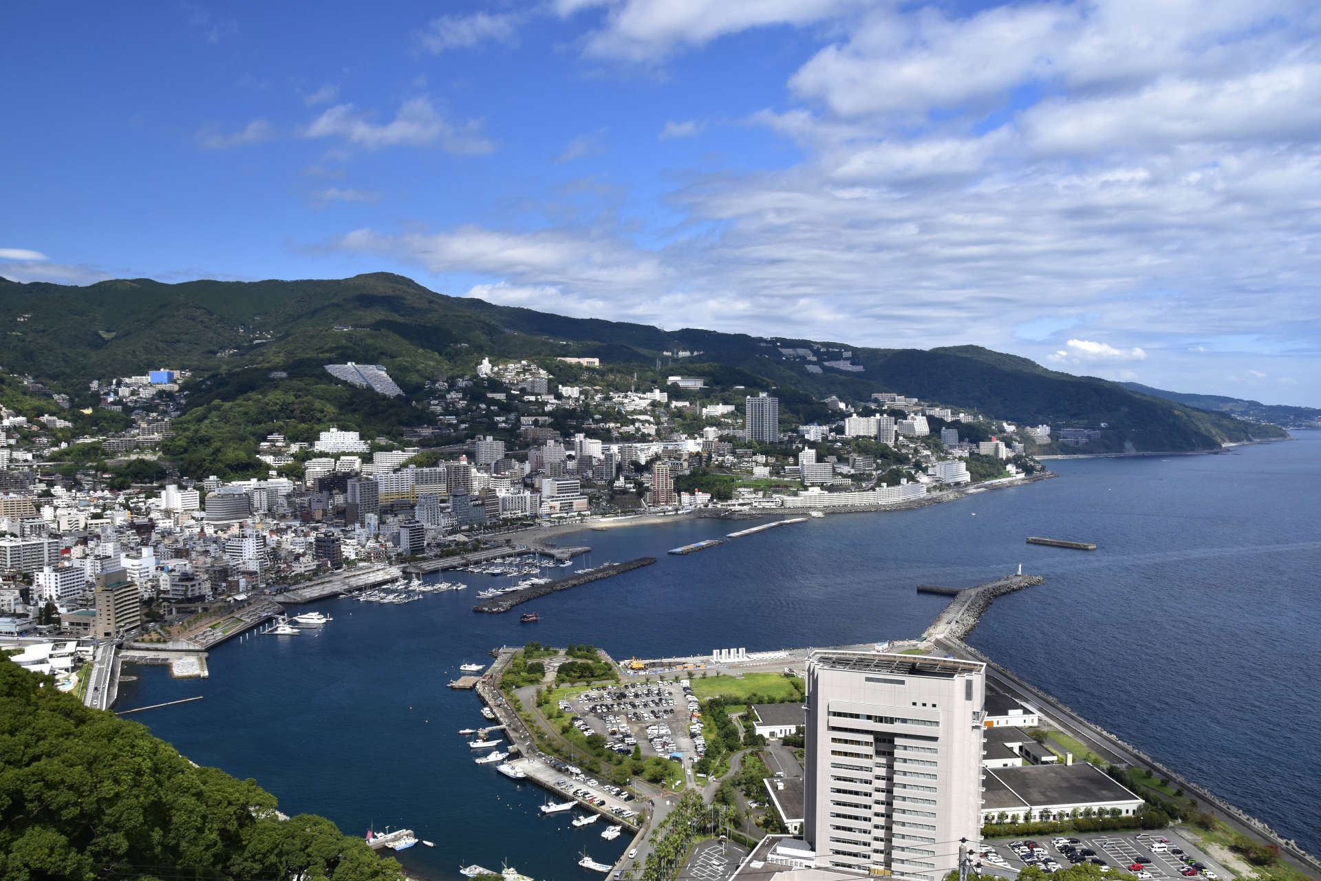 Aerial view of Izu