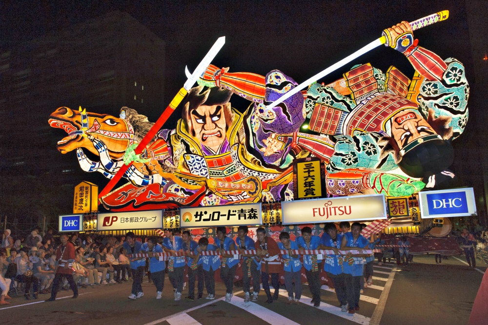 Nebuta floats in Aomori