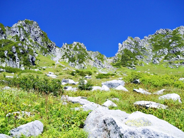 Take the ropeway up to Senjojiki Cirque.