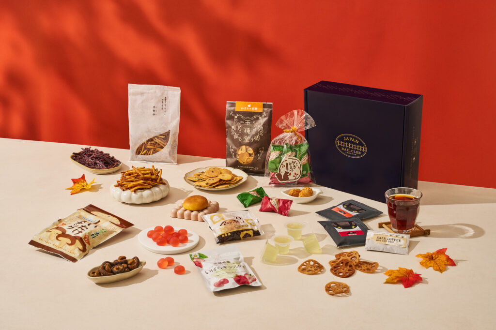 Autumn in Ibaraki Omiyage Snack Box available this November 2024, only at JAPAN RAIL CLUB!