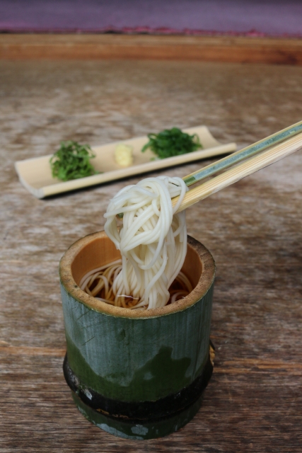 Cold Japanese somen noodles