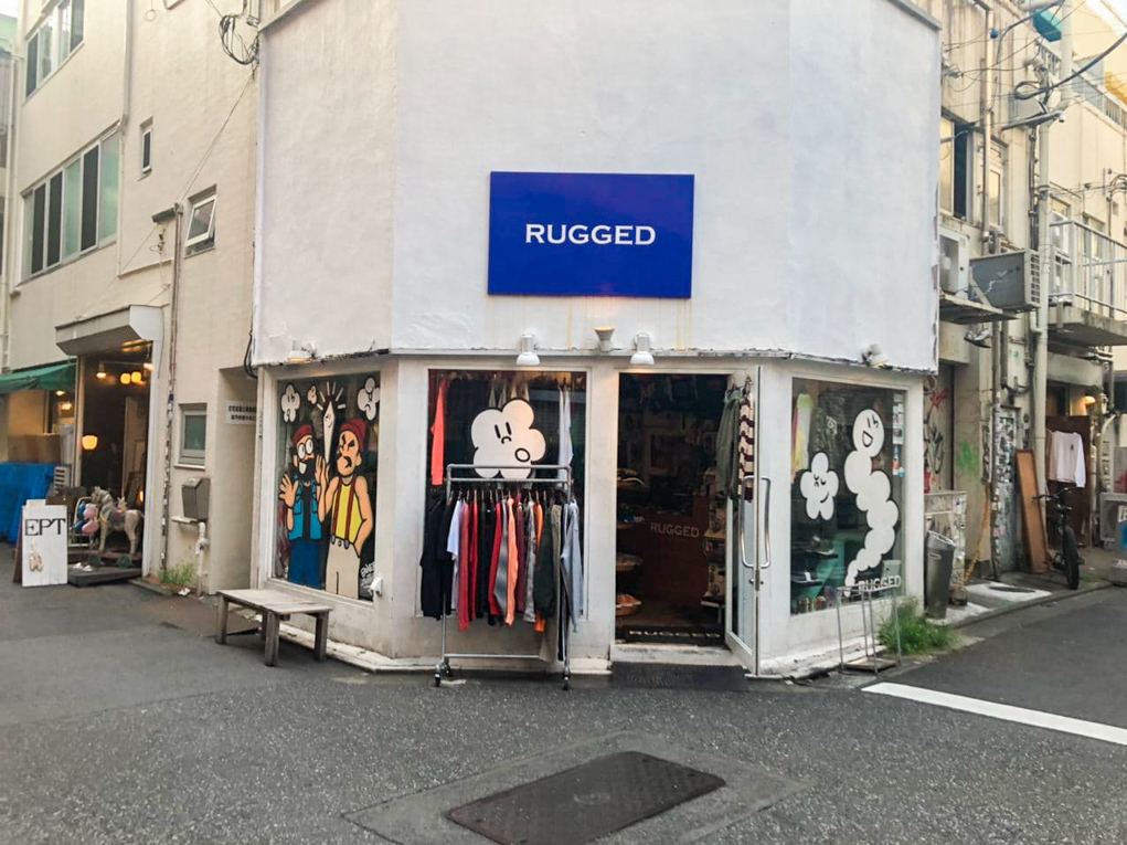 Rugged secondhand clothing store Koenji