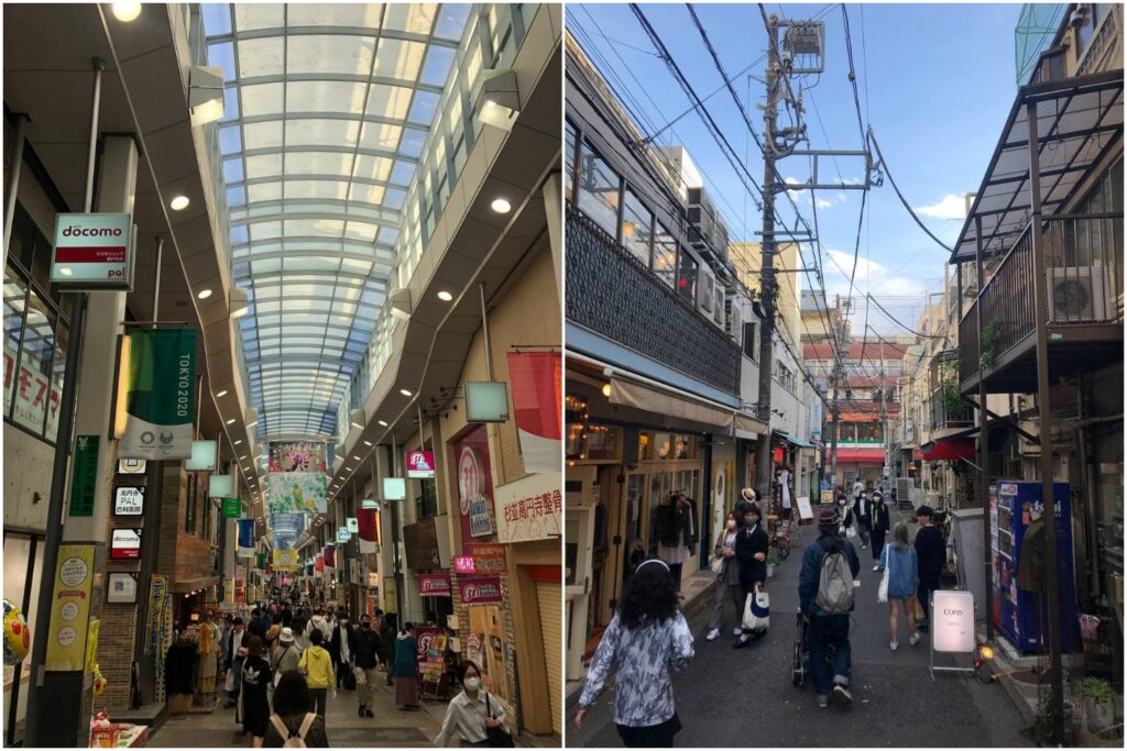 Shotengai and alley in Koenji