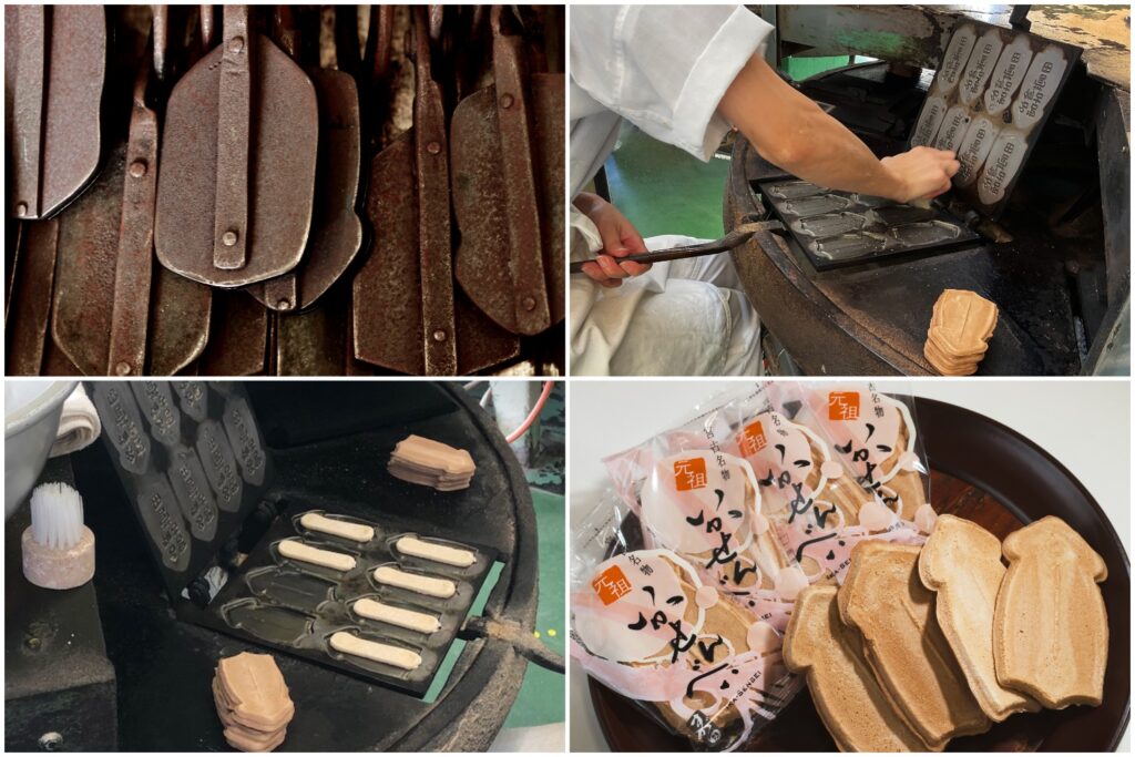 Handbaked squid crackers by Sugata