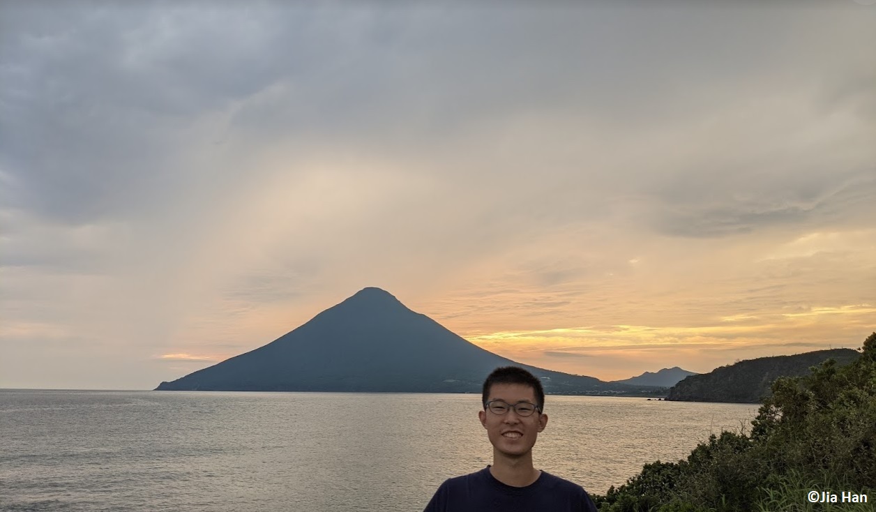 Smiling man in summer