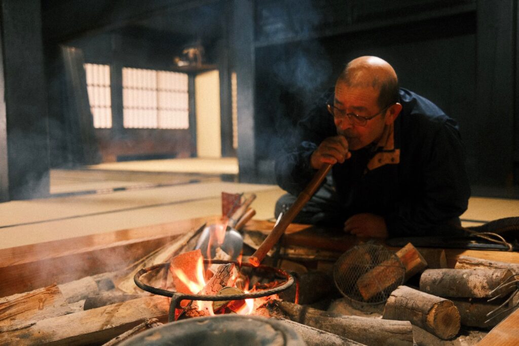 Irori in Murakami Residence, Gokayama Village