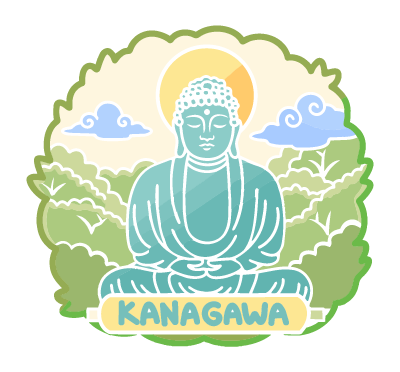 9 Kanagawa & Yokohama Stamp [Coloured]